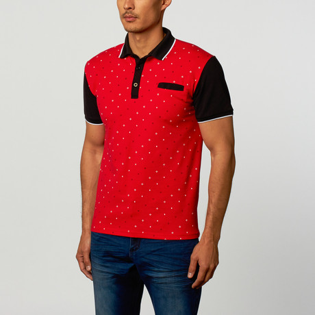 Classic Polo // Red + Black (S)