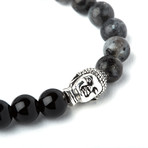 Labradorite Onyx Budhda // Silver (S/M)