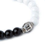 Marble Onyx Buddha // Silver (S/M)