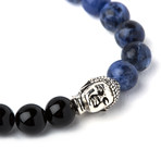 Sodalite Onyx Buddha // Silver (S/M)