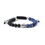 Sodalite Onyx Buddha // Silver (S/M)