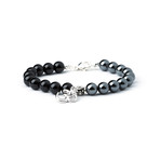 Hermatite Onyx OM // Silver (Small)