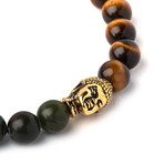 Jasper Tigereye Buddha // 22k Gold (S/M)