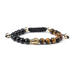 Onyx Tigereye Buddha // 22k Gold (S/M)