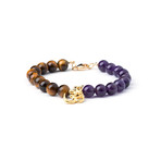 Amethyst Tigereye OM // 22k Gold (Small)