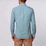 Matthew Long-Sleeve Shirt // Blue + Green (S)