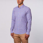 Ethan Long-Sleeve Shirt // Blue + Pink (L)