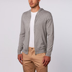 Gibson Zip-Up Hoodie // Light Grey (M)