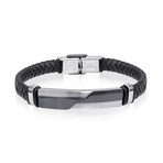 Stainless Steel Leather Bracelet