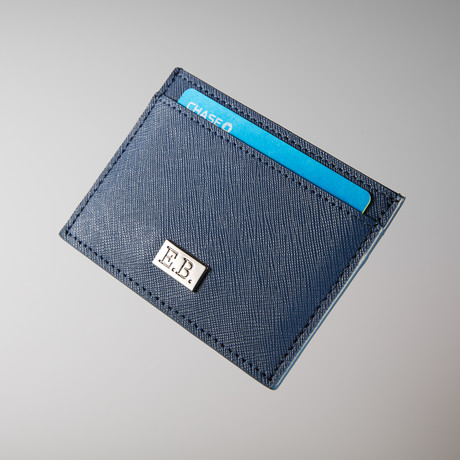 Blue Saffiano Leather // Cardholder