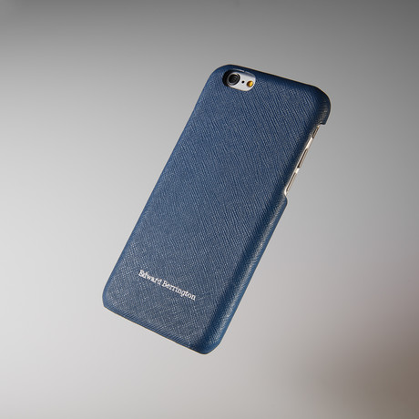 Blue Saffiano Leather // iPhone 6 Case