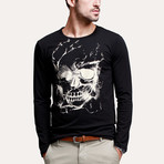 Skull Long Sleeve // Black (L)