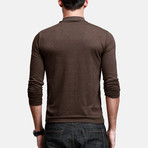 Mock Neck Long Sleeve // Coffee (L)