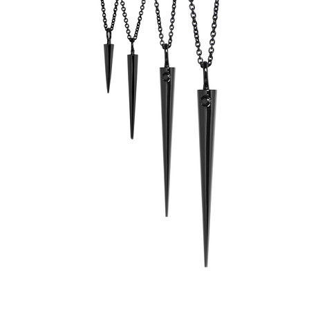 Spike Pendant // Black (Small)