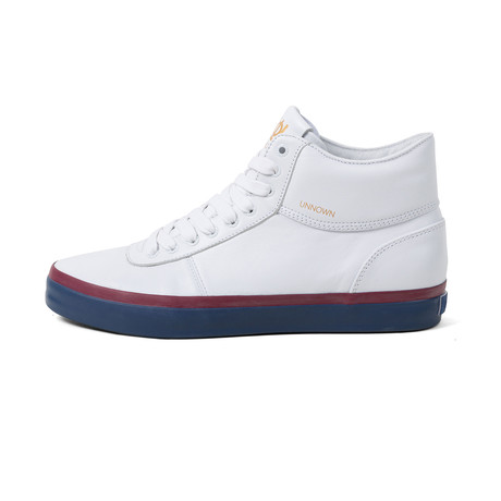 Marcos High-Top // White + Navy (US: 8)
