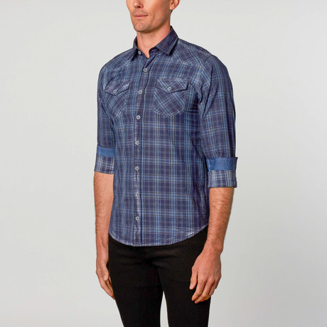 Casual Button-Up // Dark Blue (S)
