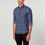 Casual Button-Up // Dark Blue (2XL)