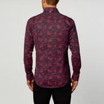 Modern Button-Up // Red Paisley (S)