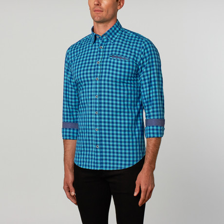 Pocket Work Button-Up // Turquoise (S)