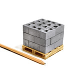 1:12 Cinder Blocks // 24 Pack + Pallet - Mini Materials - Touch of Modern