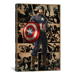 Captain America // Comic Frames Come To Life (18"W x 26"H x 0.75"D)