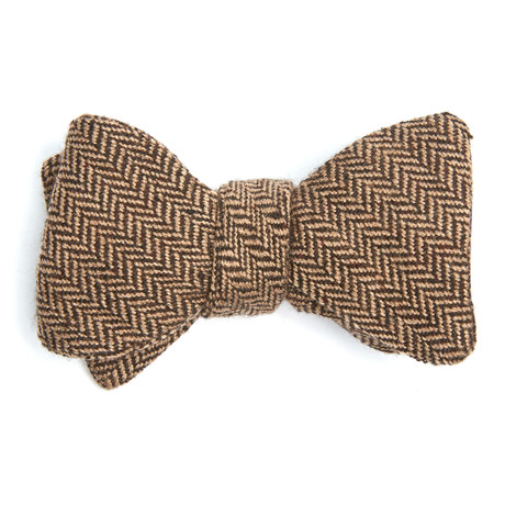 Tasty Ties // Old Fashioned Bow Tie // Brown + Beige