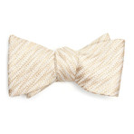 Tasty Ties // Gold Zags Bow Tie // Gold + White