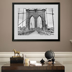 Bettmann // Pedestrian Walkway on the Brooklyn Bridge // Classic Silver Matte