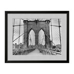 Bettmann // Pedestrian Walkway on the Brooklyn Bridge // Classic Silver Matte