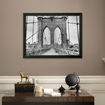 Bettmann // Pedestrian Walkway on the Brooklyn Bridge