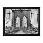Bettmann // Pedestrian Walkway on the Brooklyn Bridge