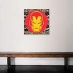 Marvel Comic Book Marvel Iron Man Logo (18"W x 18"H x 0.75"D)