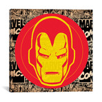 Marvel Comic Book Marvel Iron Man Logo (18"W x 18"H x 0.75"D)