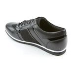Leather + Suede Trainer // Black (Euro: 45)