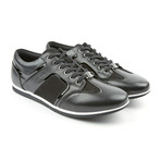 Leather + Suede Trainer // Black (Euro: 41)