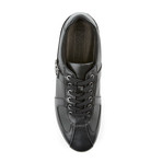 Versace // Textured Leather Trainer // Black (Euro: 43)