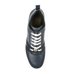 Leather + Suede Sneaker // Dark Navy (Euro: 42)