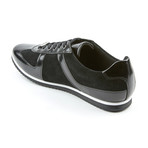 Patent Leather + Suede Trainer // Black (Euro: 44)