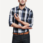 Kuegou // Picnic Button-Up // Blue (XL)