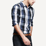 Kuegou // Picnic Button-Up // Blue (XL)