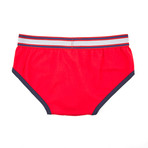 American Jock Aktivo Sport Brief // Red + Navy (L)