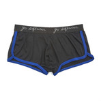 Pop Noir Retro Short // Black + Royal (S)