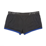 Pop Noir Retro Short // Black + Royal (S)