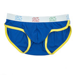 Pop Mod Athletic Brief // Royal + Lemon (S)