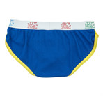 Pop Mod Athletic Brief // Royal + Lemon (S)