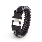 USB Paracord Bracelet (Black)