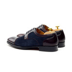 Calfskin + Suede Cap-Toe Derby // Brown (Euro: 42)