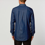 Washed Denim Button-Down // Indigo (L)