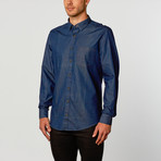 Washed Denim Button-Down // Indigo (XL)