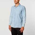 Washed Denim Shirt // Ice Blue (L)